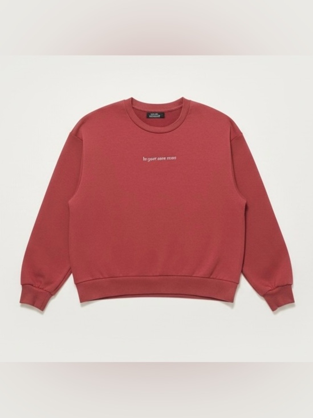 Bershka Be Your Own Muse Oversized Sweatshirt Women’s M Brick Red Crewneck